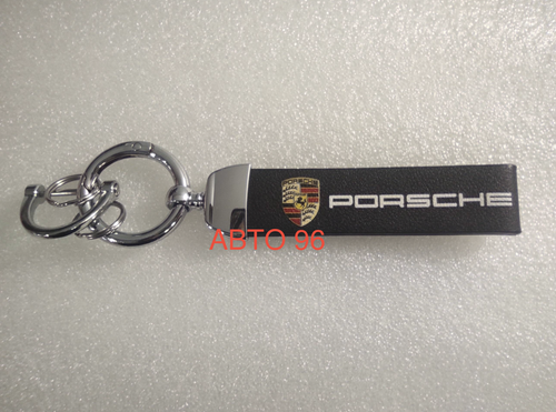 Porsche / брелок автомобильный для ключей, карабин, петля (Титан) (1 шт.) Оптом