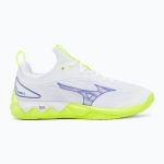 Кроссовки волейбольные Mizuno Wave Luminous 3 white/lightning yellow/dazzling blue