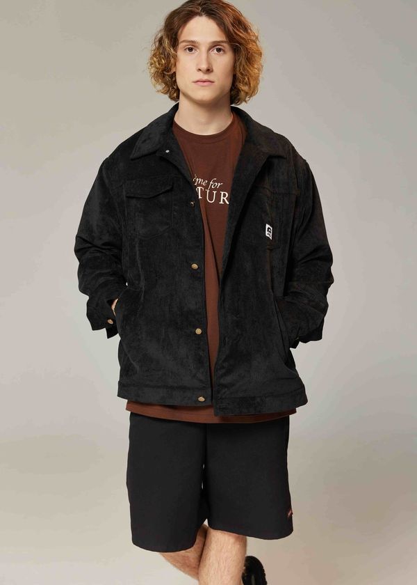 Куртка Corduroy work Угольно-черная - фото 2