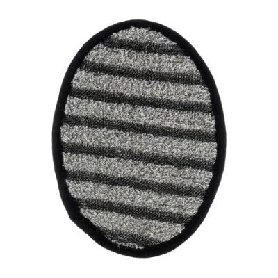 Мочалка «Мужская» спонж, 13х17,5 см, medium/soft, чёрно-серая, для бани и сауны «Банные штучки»/ 30