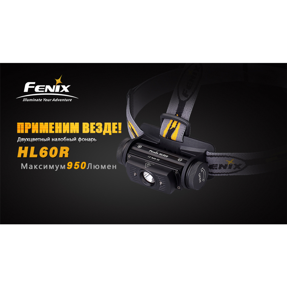 Налобный фонарь Fenix HL60R Cree XM-L2 U2 Neutral White LED