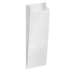 Бумажный пакет V 29*8*4 б/п белый 36 гр.