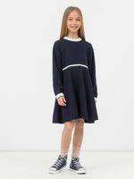 Платье для девочки в школу AT1017 синий