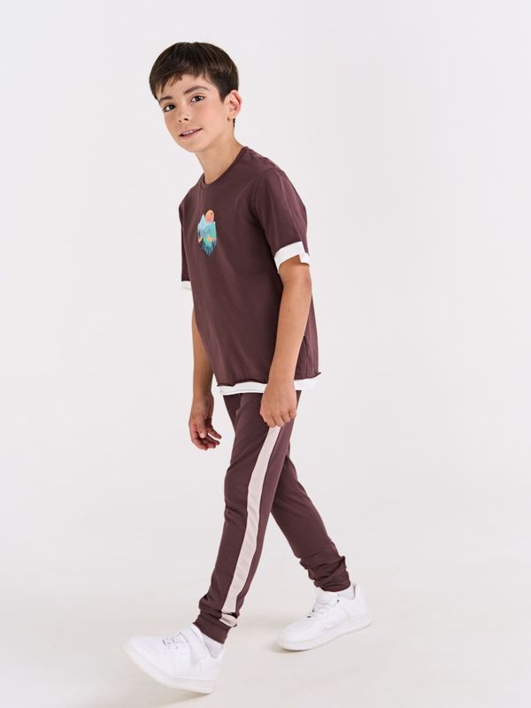 Брюки с лампасами 