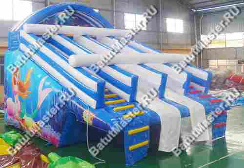 Надувная водная горка для бассейна «Русалочка Бэлла» 7*6*5 м