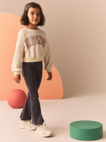 Легинсы-клеш для девочки Next B77-043, Темно-серый