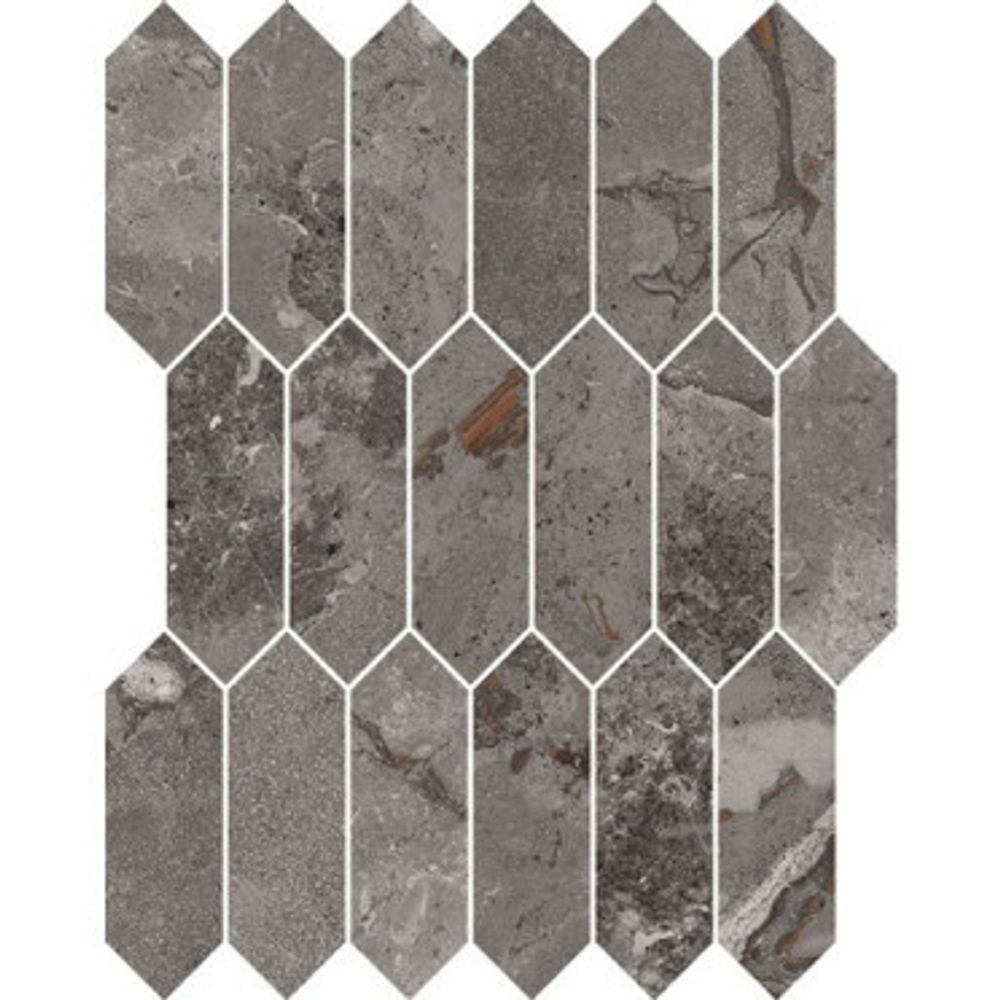 Мозаика Karnis Mosaico Losanga Charcoal Levigato (97441)