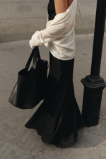 Юбка длинная на завязках