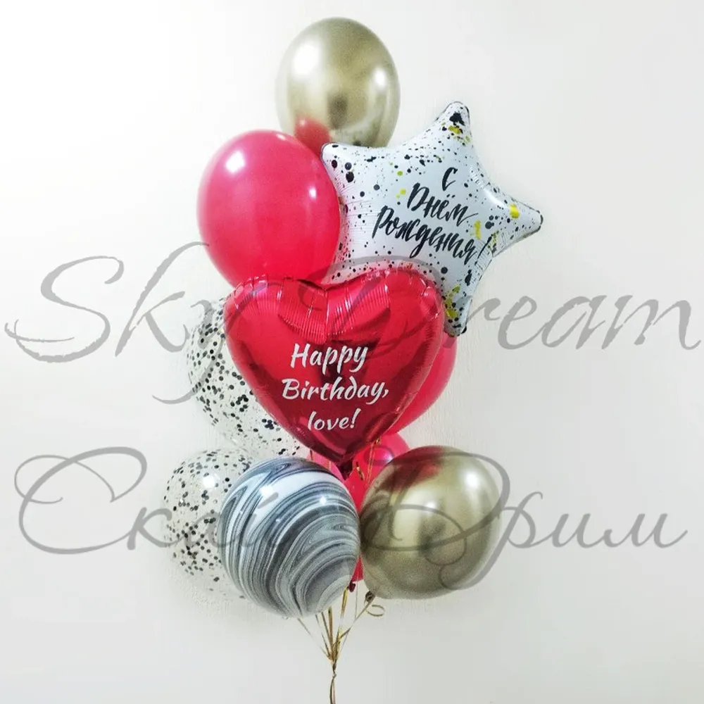 Фонтан из шаров Для любимой Фонтан из шаров Для любимой