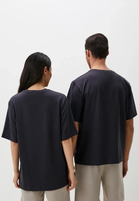 Футболка оверсайз унисекс Anyday T-shirt 02, цвет графитовый