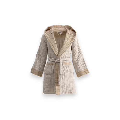 Детский халат Melinda из органического муслина | желтый