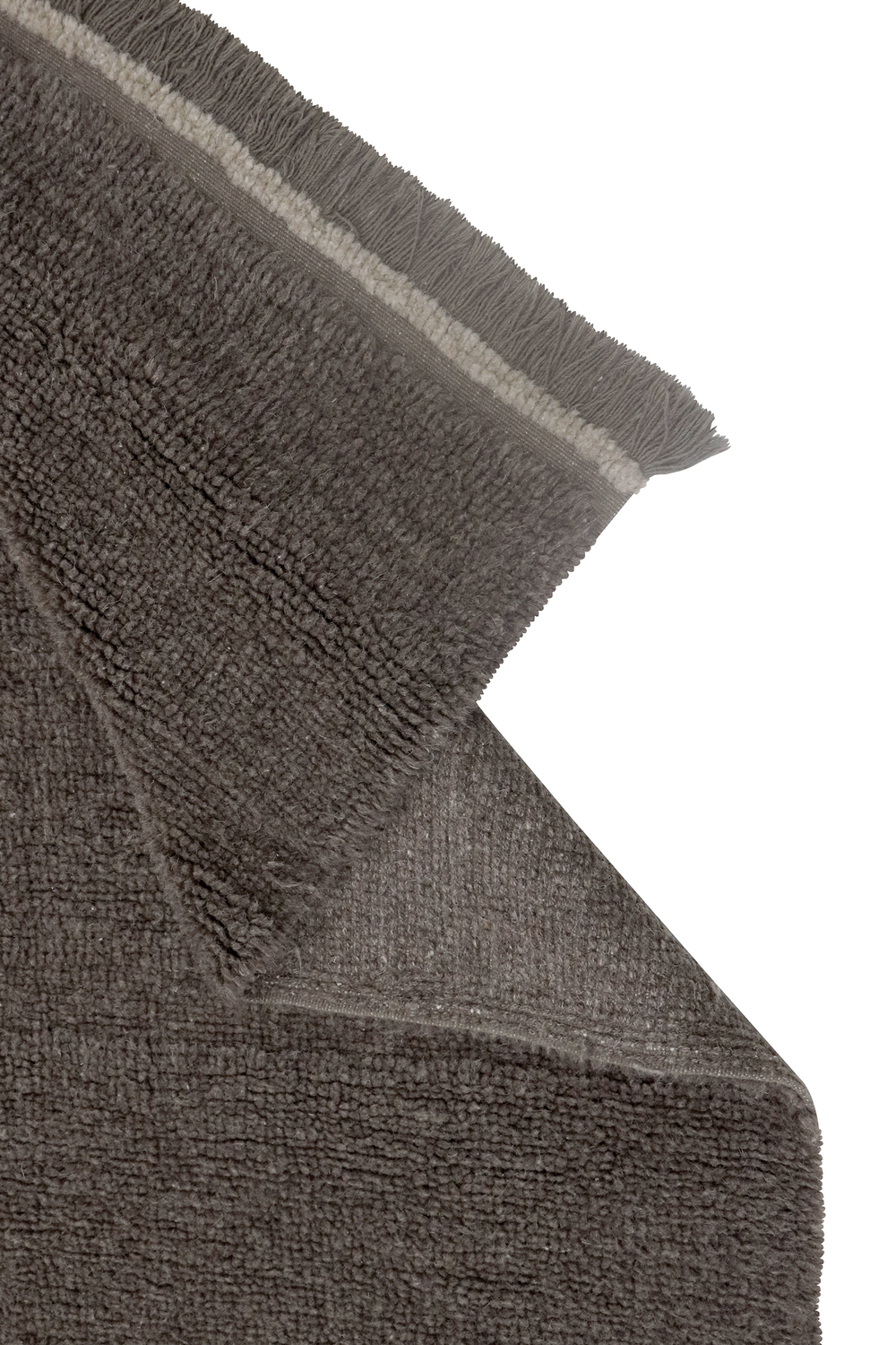 Шерстяной стираемый ковер Lorena Canals Steppe Sheep Brown L (170 x 240 см)