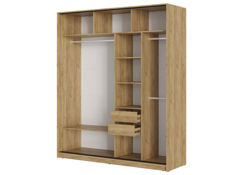 БОСТОН ШК-005 Шкаф-купе ЛДСП (Комплект) Дуб Крафт золотой / Шифер серый