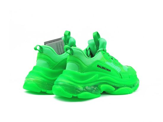Кроссовки Balenciaga Triple S Clear Sole Green