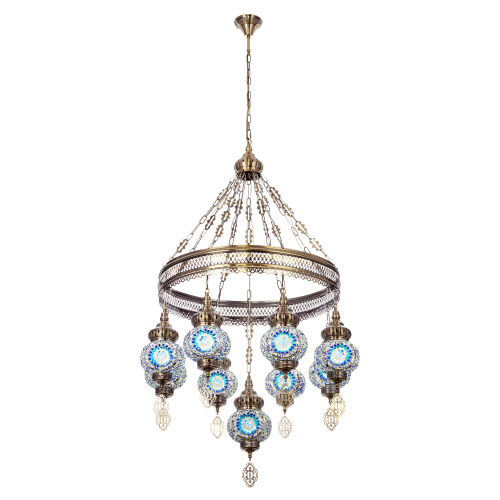 Citilux Каир CL419186 Люстра подвесная Мозаика Синяя