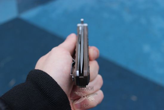 Складной нож НОКС Финка-С (Шайбы) c клинком из стали D2, рукоять G10