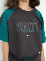 Костюм для девочки, футболка и штаны