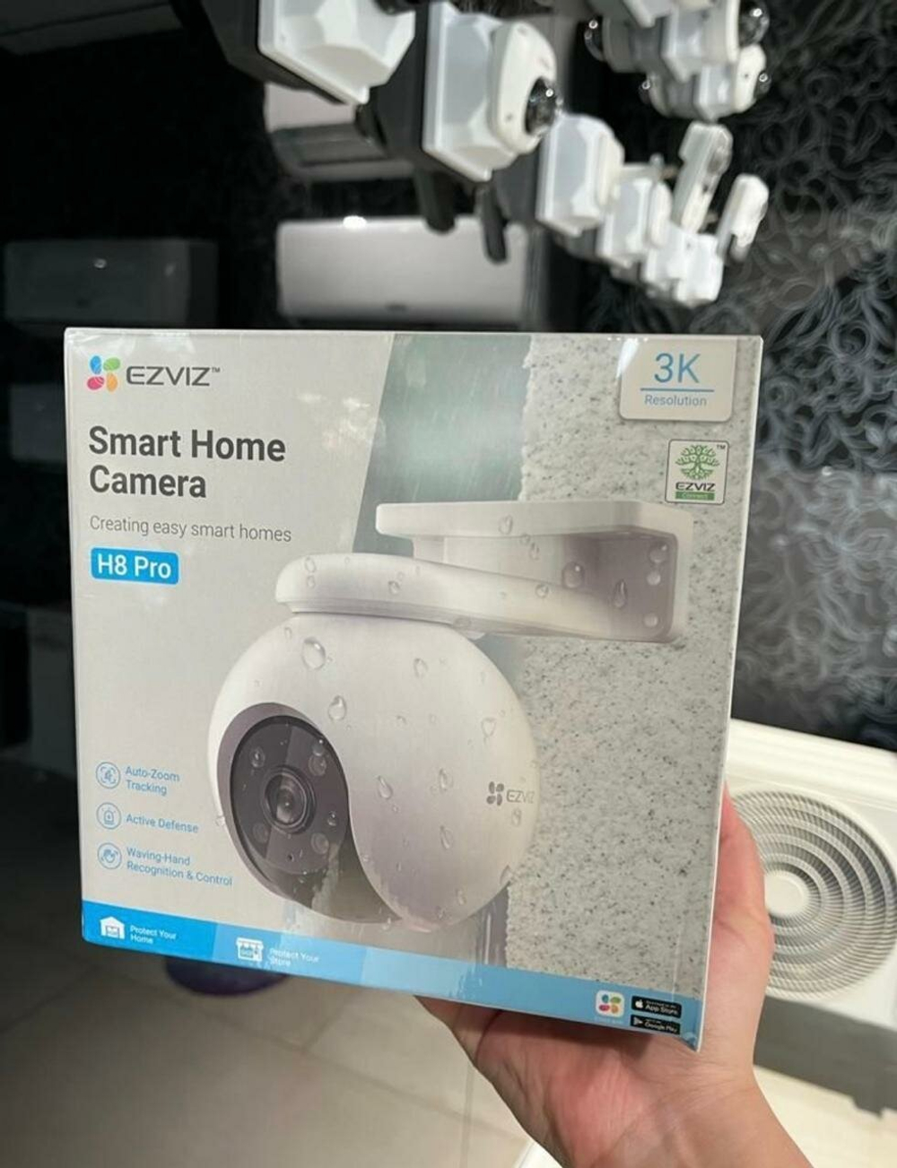 EZVIZ H8 Pro 5 МП поворотная Wi-Fi камера c распознаванием людей и авто.