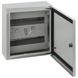 Корпус металлический навесной ЭРА SIMPLE ЩРНг-24 (330х300х120) IP54 У2 серый | Корпуса металлические модульные
