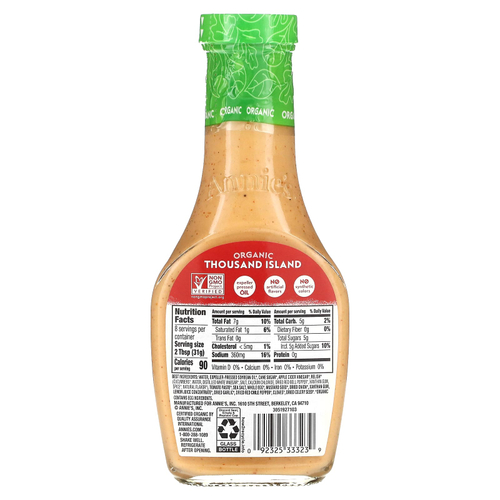 Annie's Homegrown, Соус Thousand Island, 236 мл (8 жидк. унц.)