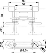 Ножки для пластикового желоба AlcaPlast P099