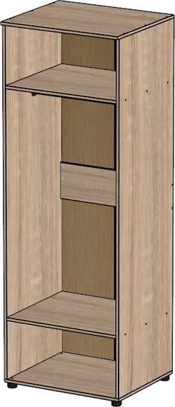Шкаф для одежды без дверей глубиной 600 Стандарт Про дуб сонома