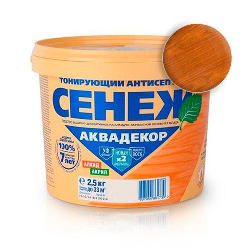 109 (орех) 2,5 кг Сенеж Аквадекор