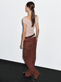 Massimo Dutti Топ без рукавов, цвет розового дерева