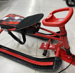 Снегокат «Twiny1+» Принт сиденья: экстрим (красный каркас) (арт. TW1+/Э)