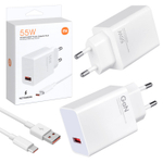 Сетевой адаптер питания Mi USB 55W + кабель Type-C (белый)