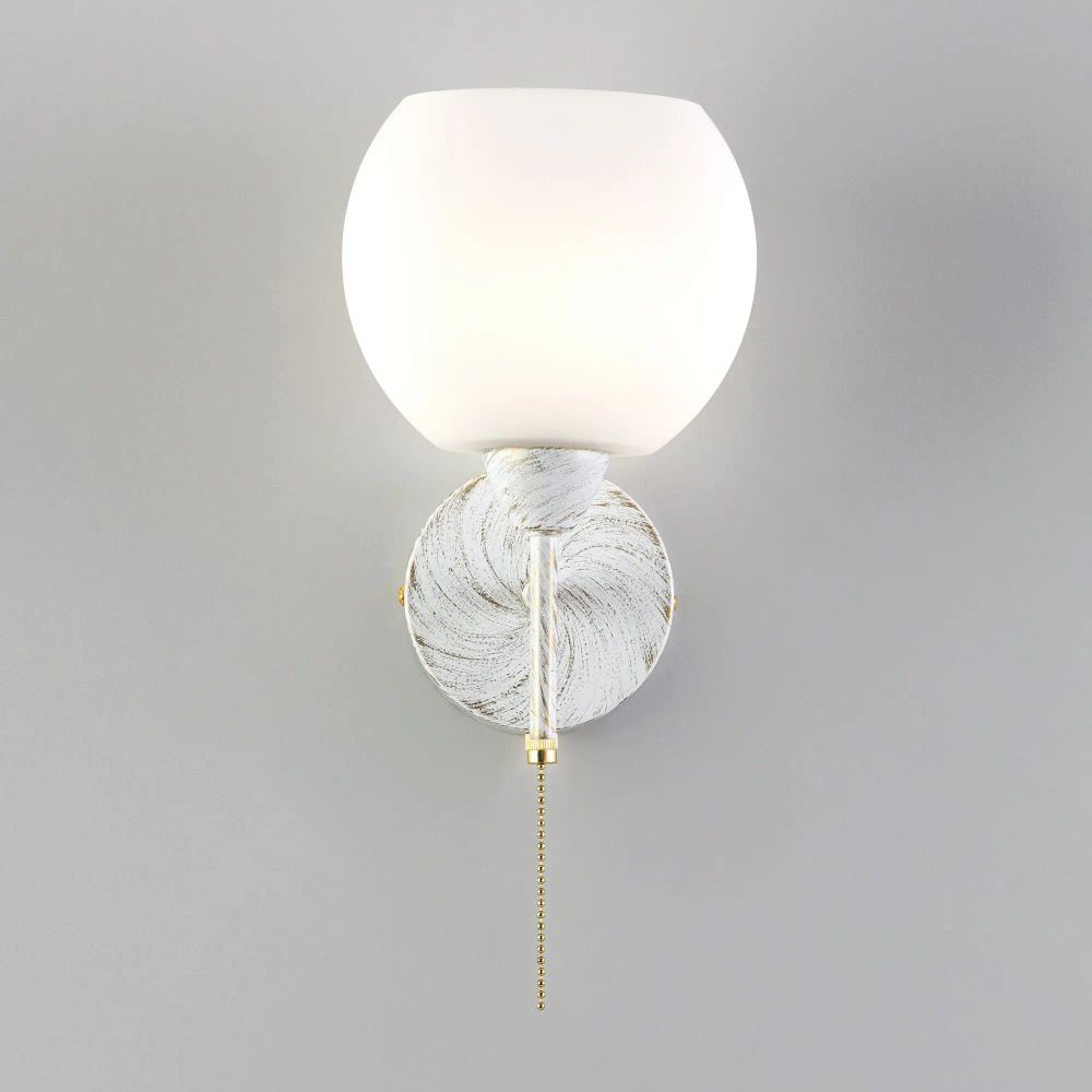 Citilux Флорида CL148310 Бра с выключателем Белое с патиной