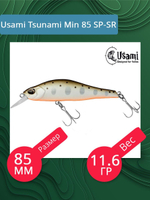 Воблер для рыбалки Usami Tsunami Min 85 SP-SR, 11.6 гр., цвет #609, (нейтральный)