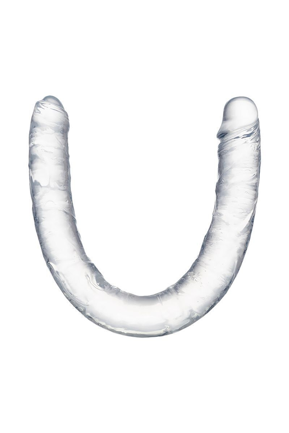 Прозрачный двухсторонний фаллоимитатор Double Dildo - 40 см. (Цвет: прозрачный)