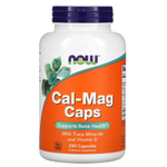 NOW Foods, Cal-Mag Caps, капсулы с витаминами D и K, 240 капсул