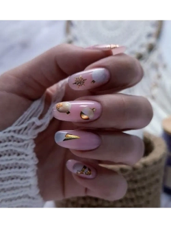 Lucky Rose Слайдеры наклейки для длинных ногтей 081