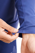 ЛОНГСЛИВ С МЕМБРАННОЙ ВСТАВКОЙ МУЖСКОЙ | DEEP COBALT