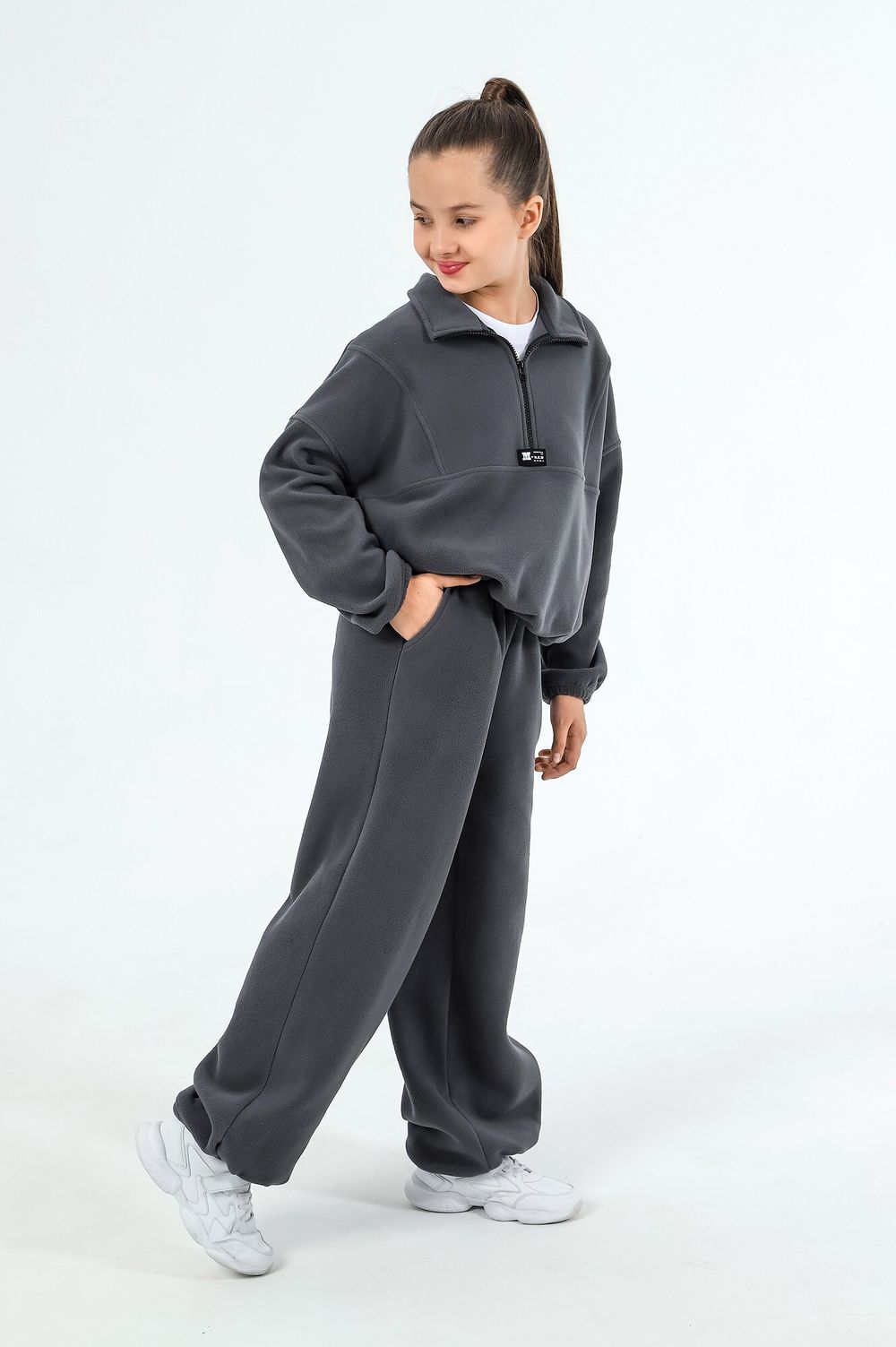 Костюм для девочки Скай-1 Виотекс ГРАФИТОВЫЙ