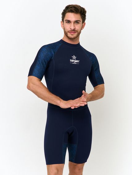 Короткий гидрокостюм Sargan Sport 1011/BL 2 мм синий микс