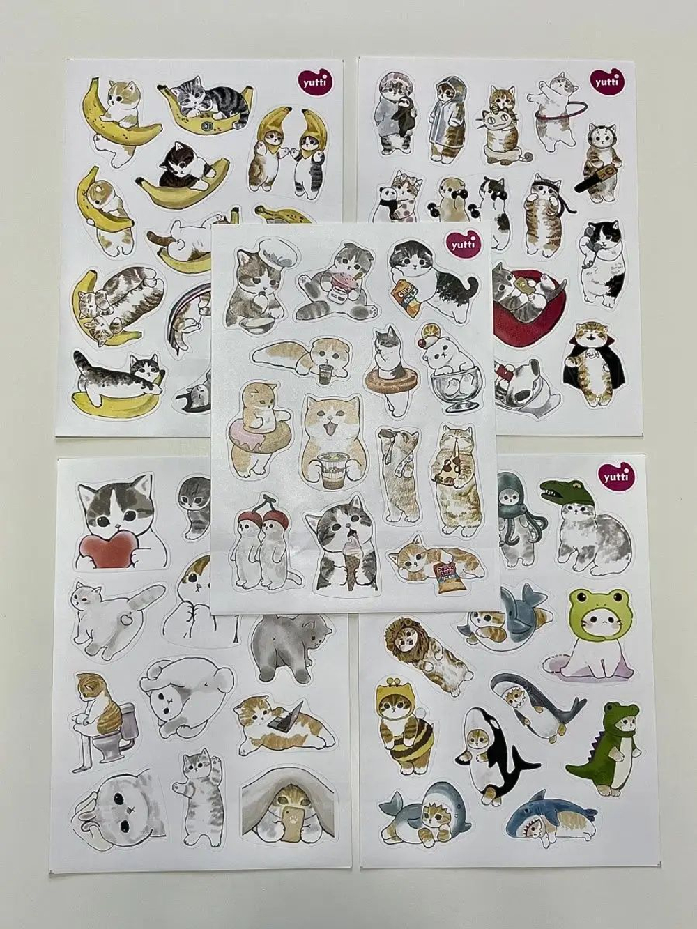 Наклейки детские на телефон стикеры на карту Котики