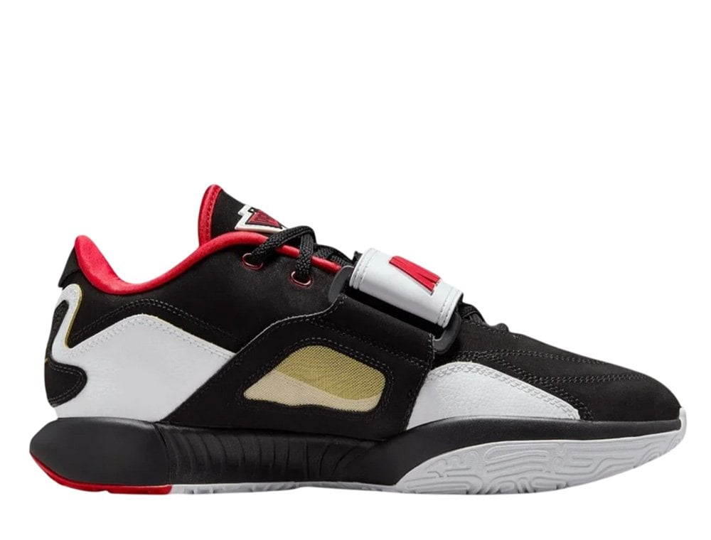 Баскетбольные кроссовки Nike LeBron 21 Prime 93 Black/White-Fire Red-Metallic Gold