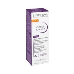 Bioderma Cicabio Creme+ Восстанавливающий и успокаивающий крем SPF 50+, 40 мл