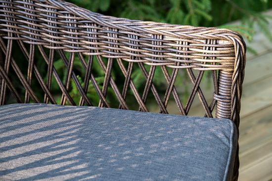 "Сицилия" обеденная группа плетеная, цвет коричневый