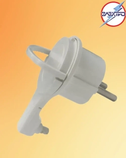 Вилка-невидимка с заземлением 16А 1 штука в упаковке