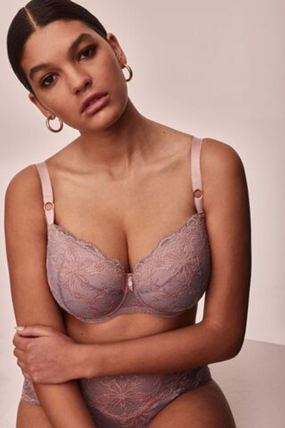 Бюстгальтер Madera с чашками на тонком поролоне (Размер: 90B) (Цвет: розовый с серым)
