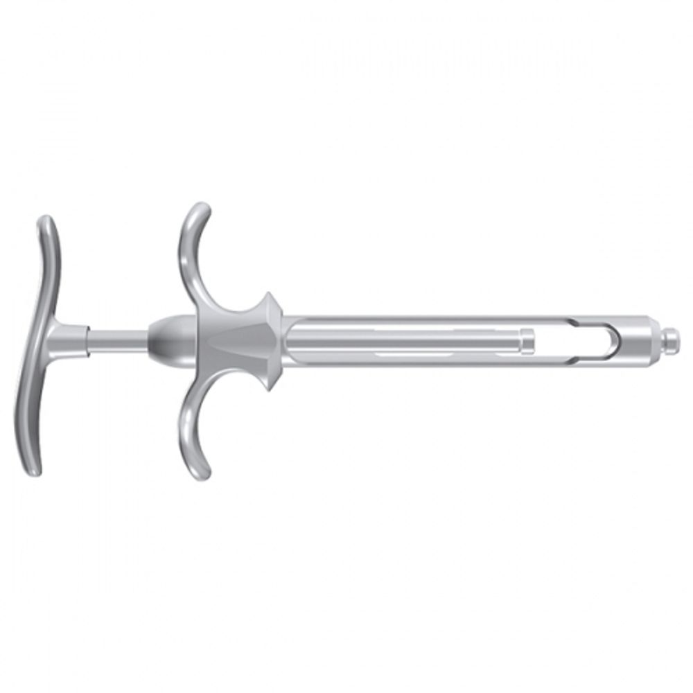 Шприц карпульный стальной с автоаспирацией