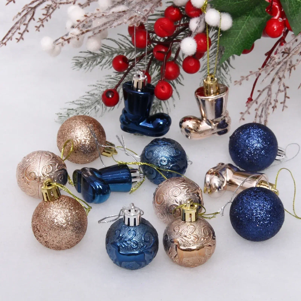 Набор украшений «Волшебное сияние» 4 см (13 предметов),сапфир/шампань