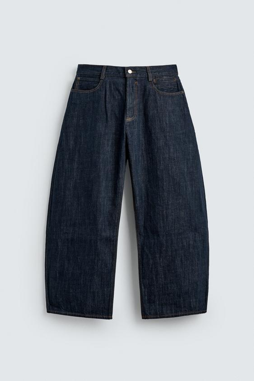 ZARA ДЖИНСЫ BALLOON FIT, ИНДИГО