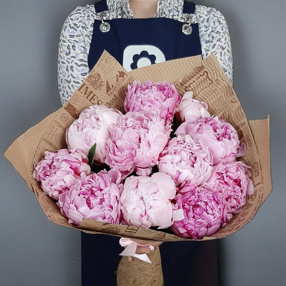 Букет пионов «11 пионов Сара Бернар»