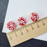 Бусина лэмпворк, пончик с глазурью, р-р 15мм, штучно