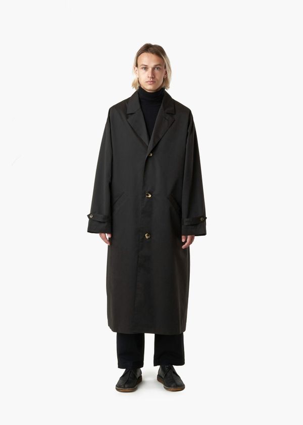 Плащ Длинный 1 Черный Мужской - фото 1